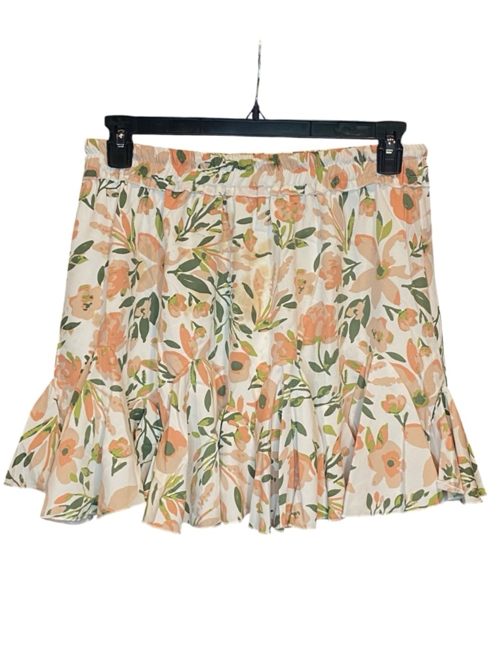 Sweet Genesis Floral Pull On Mini Skirt Womens Plus Size 1X NWOT Cottagecore - Picture 3 of 8